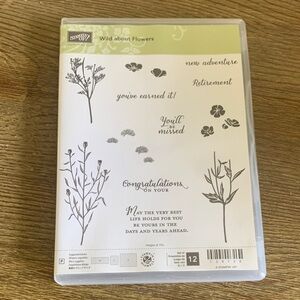 Stampin’ Up! Rubber Stamp Set Wild about Flowers Set of 12